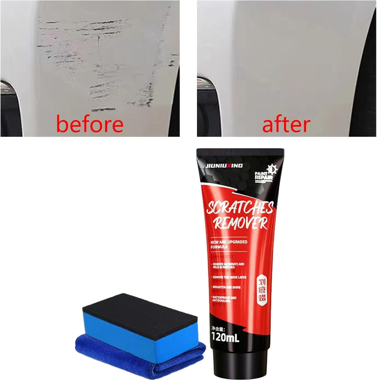 Car Scratch Remover Car Scratch Repair Agent 120Ml Portable Multipurpose Care Tool Polishing Easy to Use Paint Polish Repair image number 6
