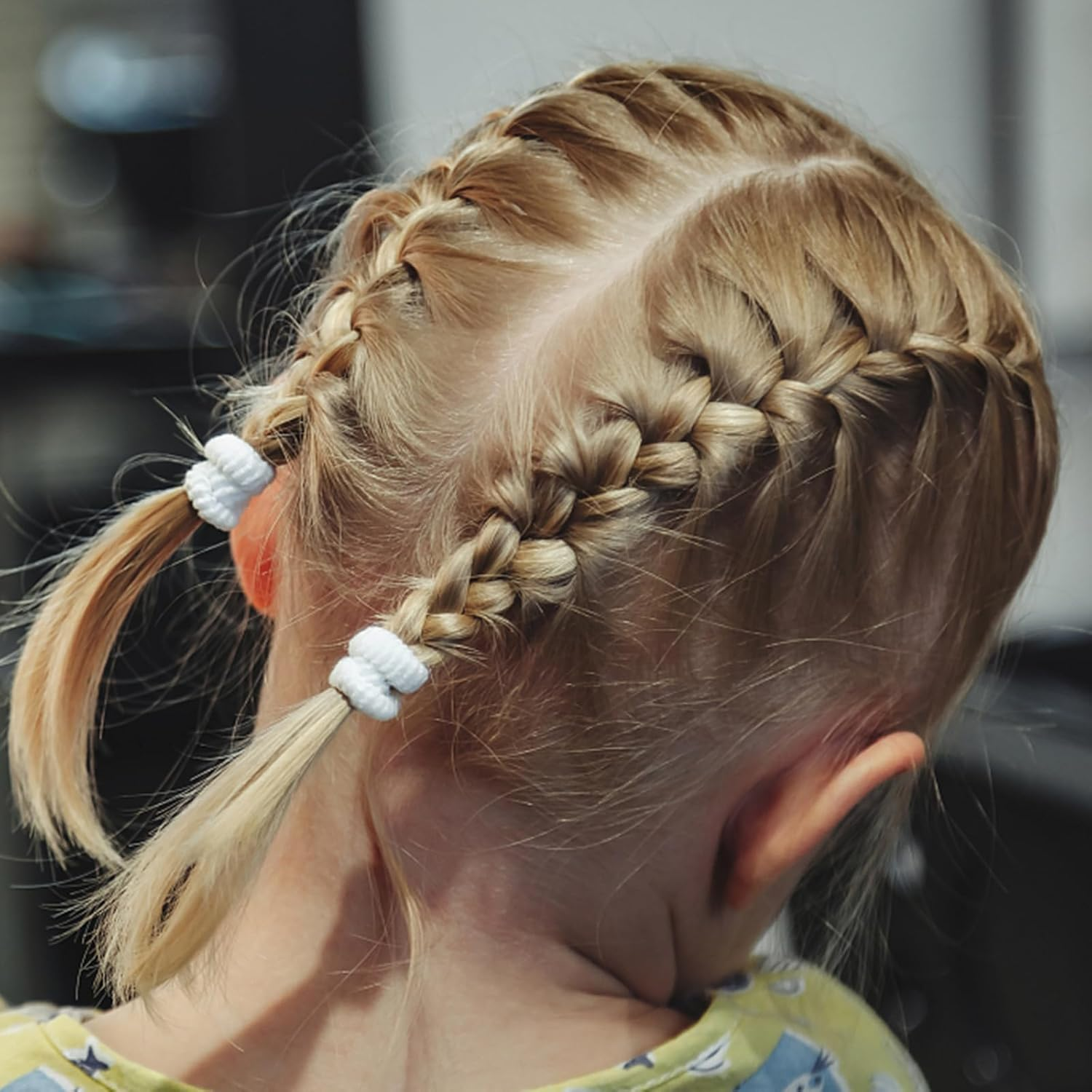 100 Pcs Kids Hair Ties, Soft Nylon Baby Hair Ties No Damage Seamless Hair Bands Ponytail Holders Hair Accessories Hair Tie for Toddler Girls Abundant Color Choices image number 3