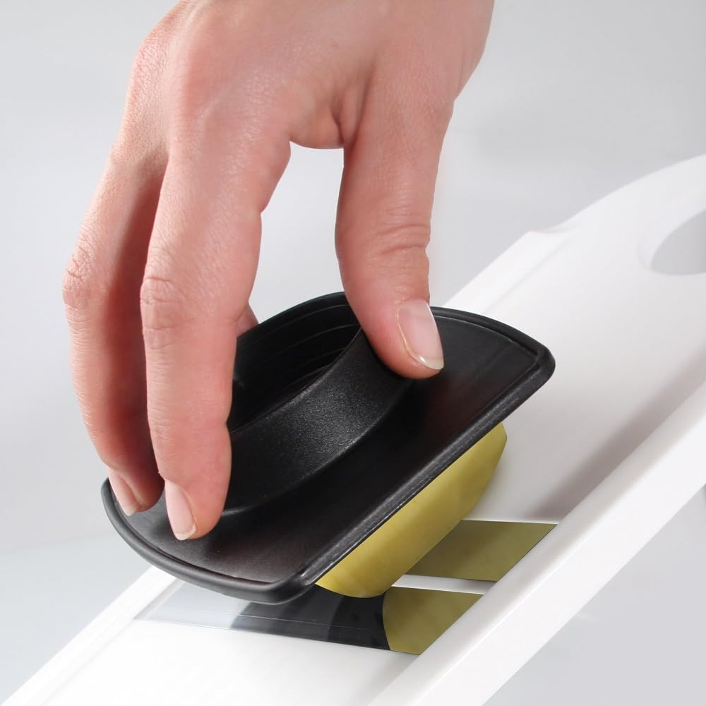 Fackelmann Vegetable Slicer with 2 Stainless Steel Blades and Finger Guard