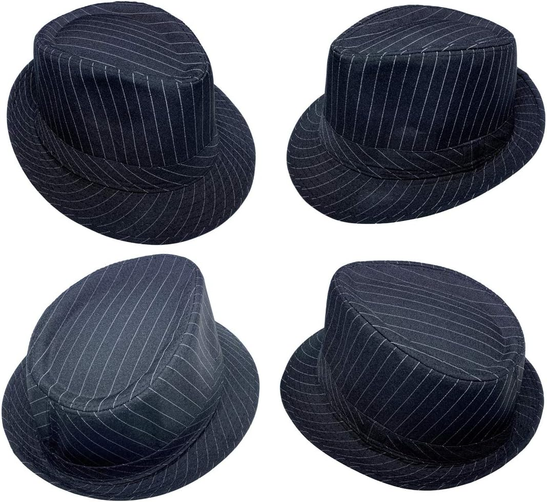 COMVIP Trilby Gangster Fedoras Panama Jazz Hat Short Brim Cotton Bowler Hats for Men/Women image number 6