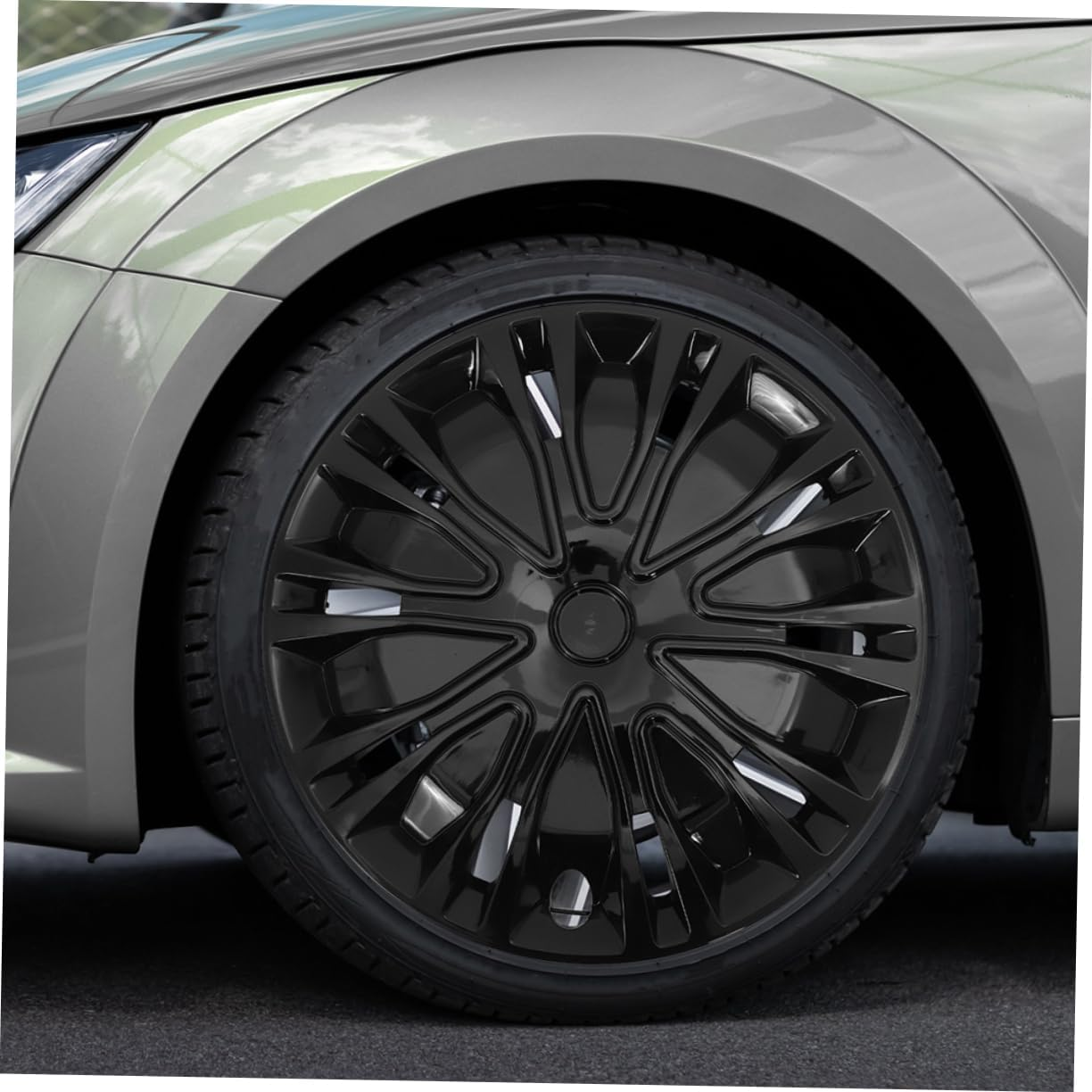 FUNOMOCYA Car Rim Hubcap Cover Automotive Wheel Rim Protector Decorative Hubcaps Easy Install Enhance Your Vehicle Look image number 2