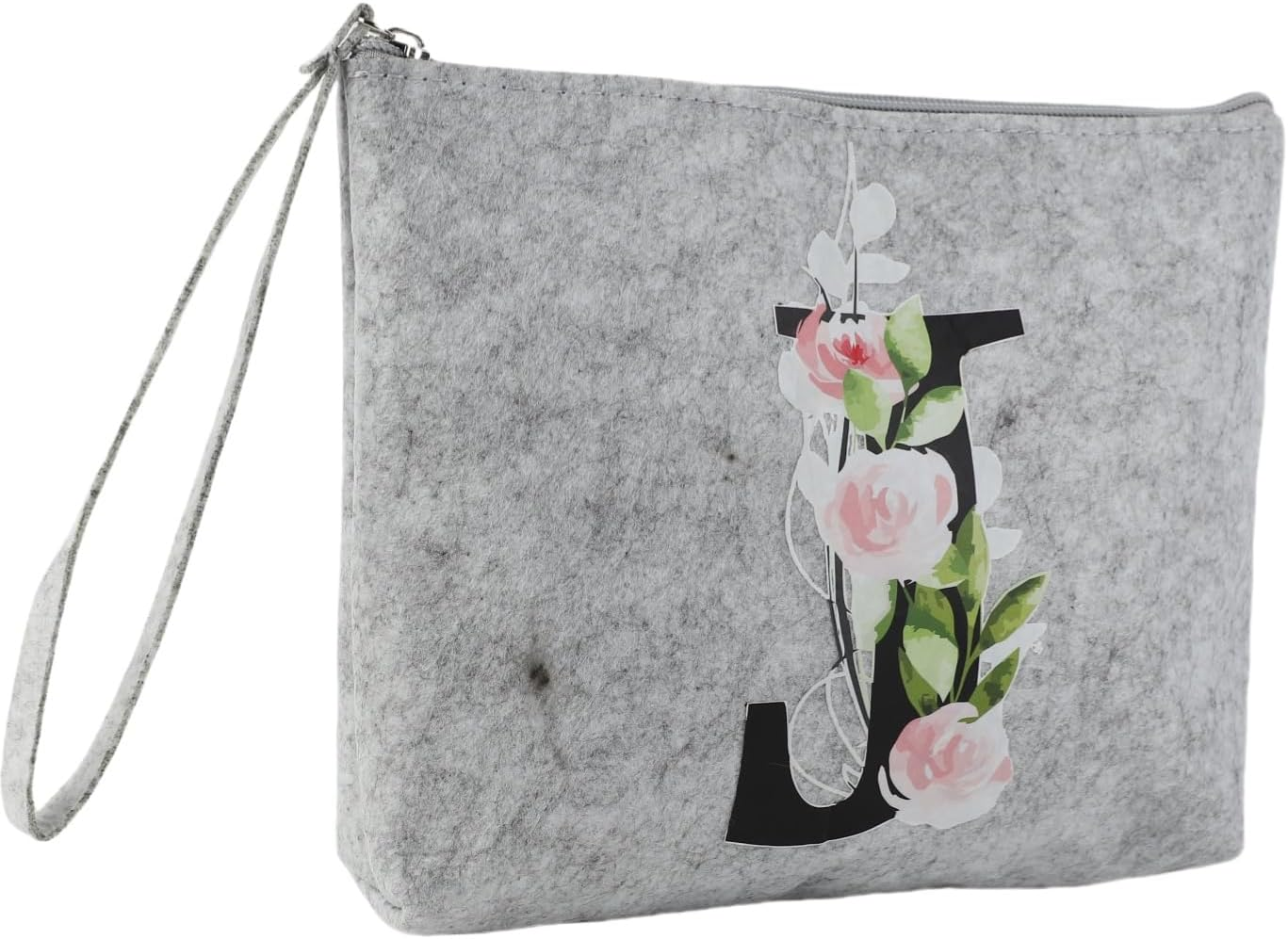 Blisswave Cosmetic Bag with Name, Feel Personalised Cosmetic Bag from a to Z, High-Quality Metal Zip, Exquisite Print Design, Lined, Personalised Gifts Women Girls