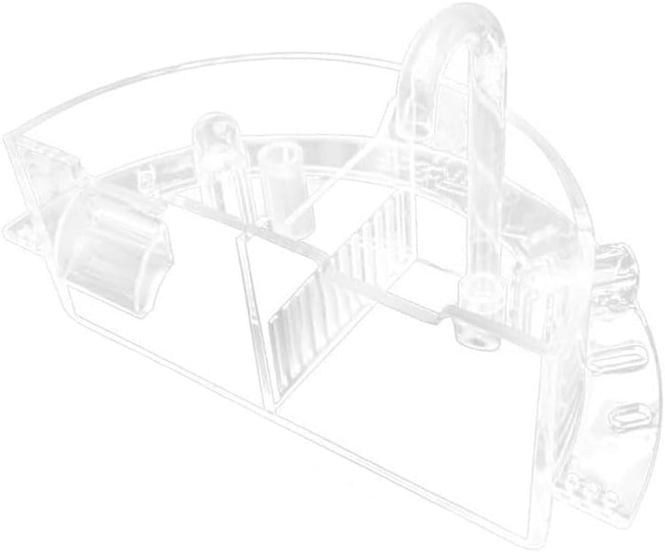 AIMALL round Aquarium Filter Box, Small External Top Quiet Water Purification, Three-In-One Trickle Filter, High Transparency, Arc-Shape Design