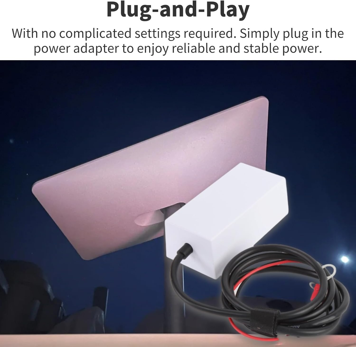 Diyeeni for Starlink Mini Step up Power Cable, 12-36V 5.2A to 36V 1.67A DC Boost Power Adapter Cord, 2 Circular Terminals, for Starlink Mini Accessories image number 3