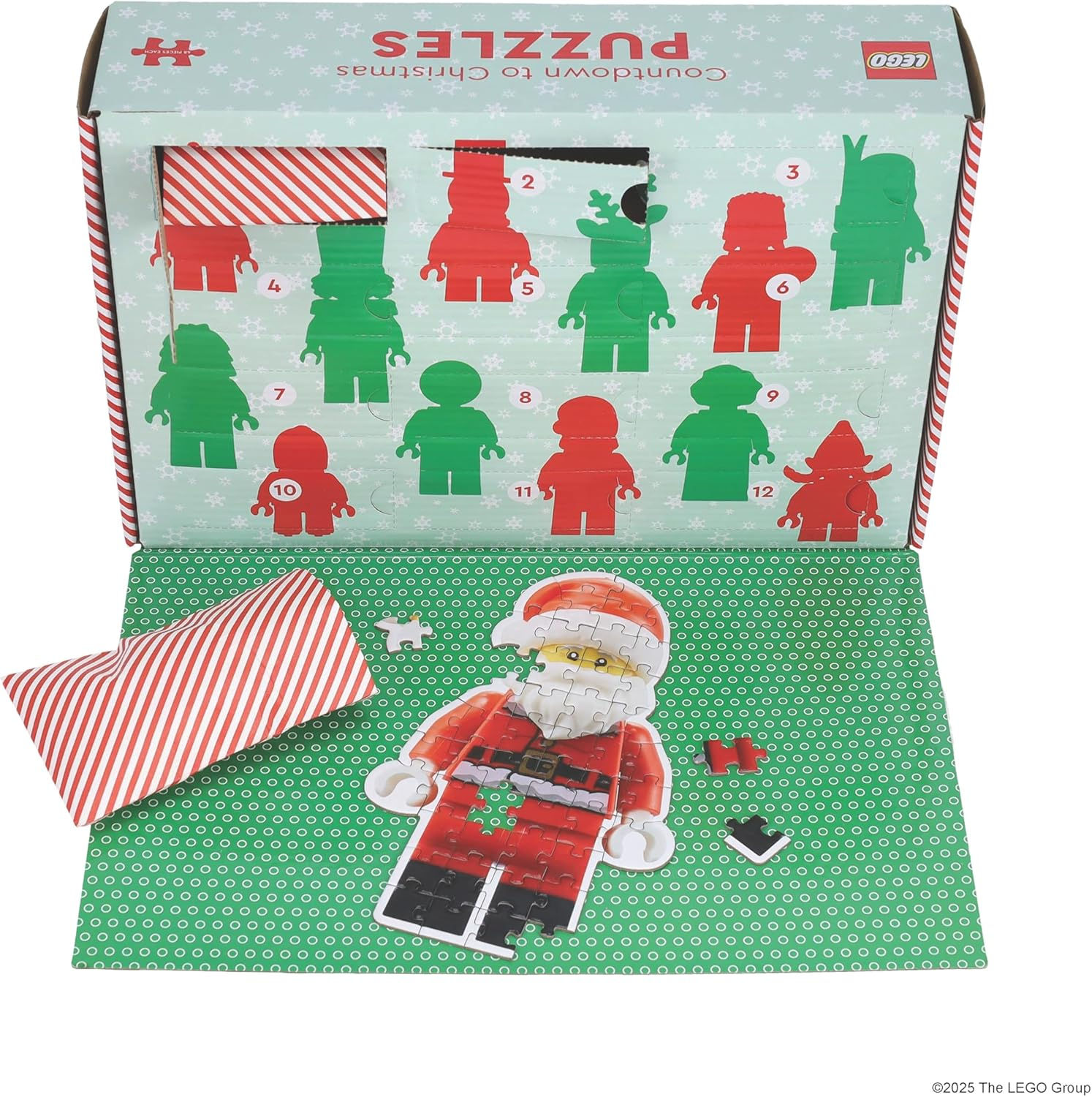 Countdown to Christmas Puzzles: 12 Days of Minifigure Advent Puzzles image number 1