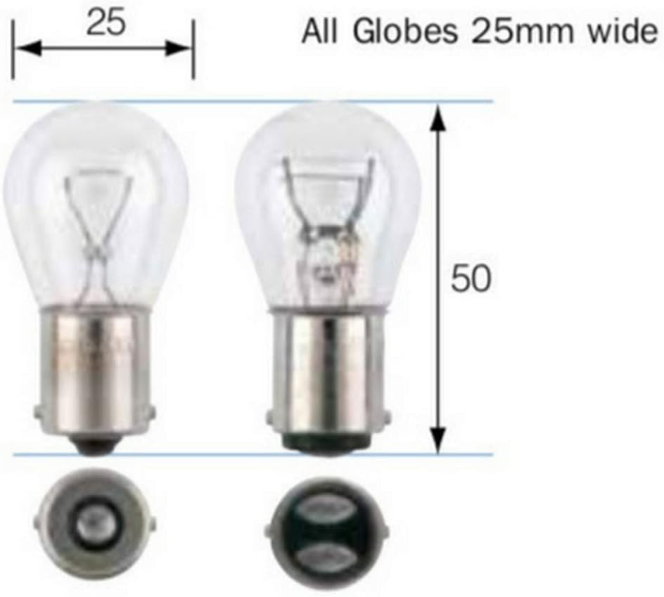 Narva 12V 21/4W Incandescent Globe Bulb (2 Pieces) image number 1
