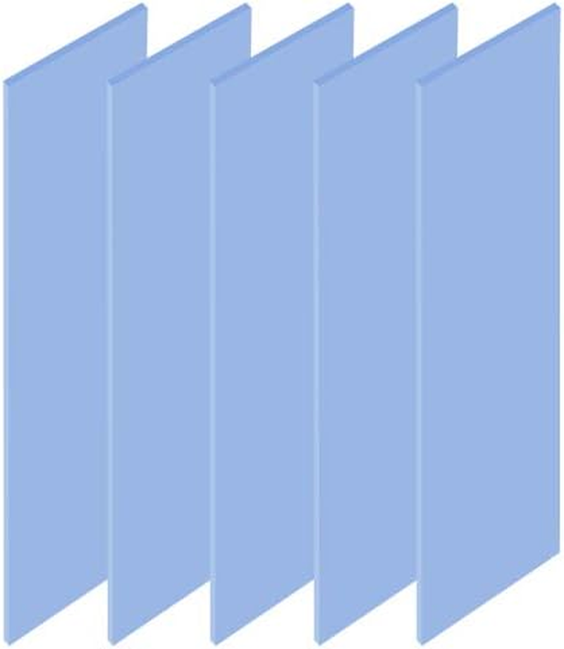 ADWITS 5 Pack 20X67X1.0Mm Thermal Conductive Silicone Pads with 6.0 W/Mk Thermal Conductivity, Soft Safe Simple to Apply for SSD CPU GPU LED IC Chipset Cooling -Blue image number 3