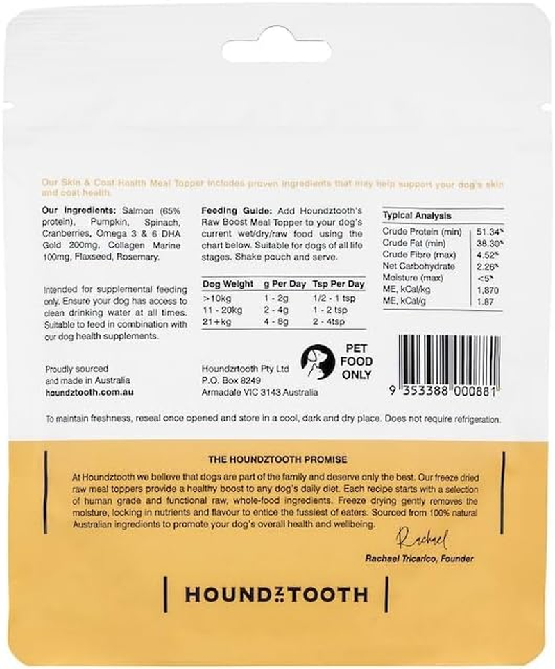 Houndztooth Meal Topper Skin & Coat Health Dog Food 60 G image number 1