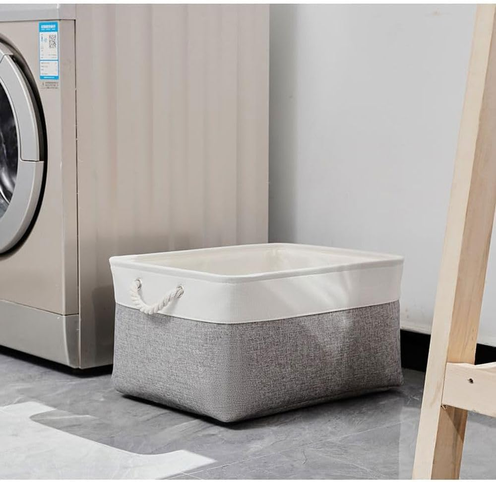 Storage Baskets, Towel Basket for Bathroom, Organizer Basket for Living Room, Storage Basket for Home Organization Foldable Storage Baskets, Closet Storage Bins, Small Laundry Baskets, 41*31*21 image number 4