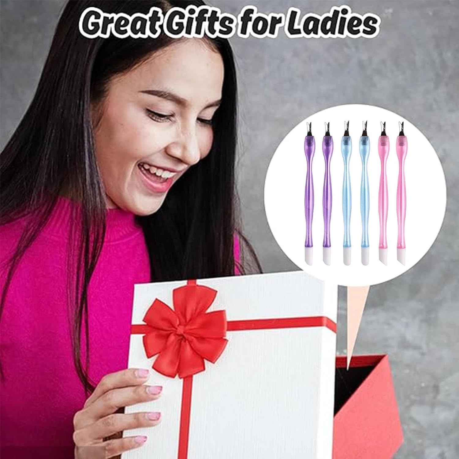 Dinghaole 6 Pcs Cuticle Remover & Trimmer, Cuticle Cutter, Nail Cuticle Remover, Manicure Dead Skin Removal Tool Nail Art Tools, Pedicure Tools for Dead Skin & Nail Care, 3 Colors image number 4