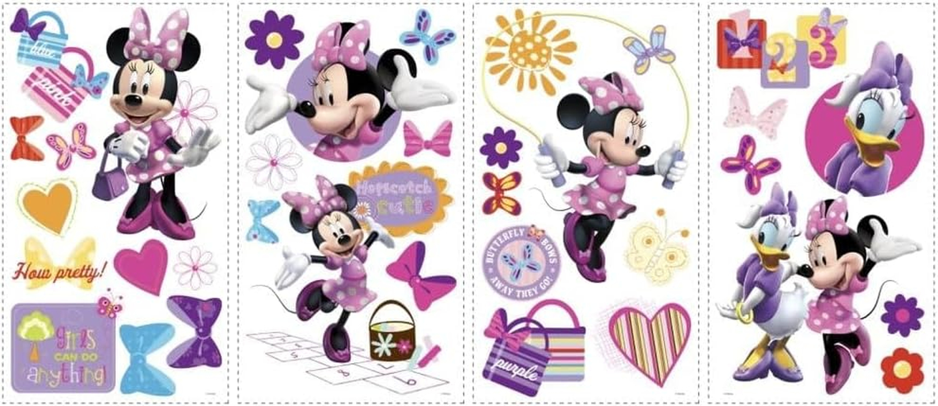 Roommates RMK1666SCS Minnie Bow-Tique Peel and Stick Wall Decals 10 Inch X 18 Inch image number 3