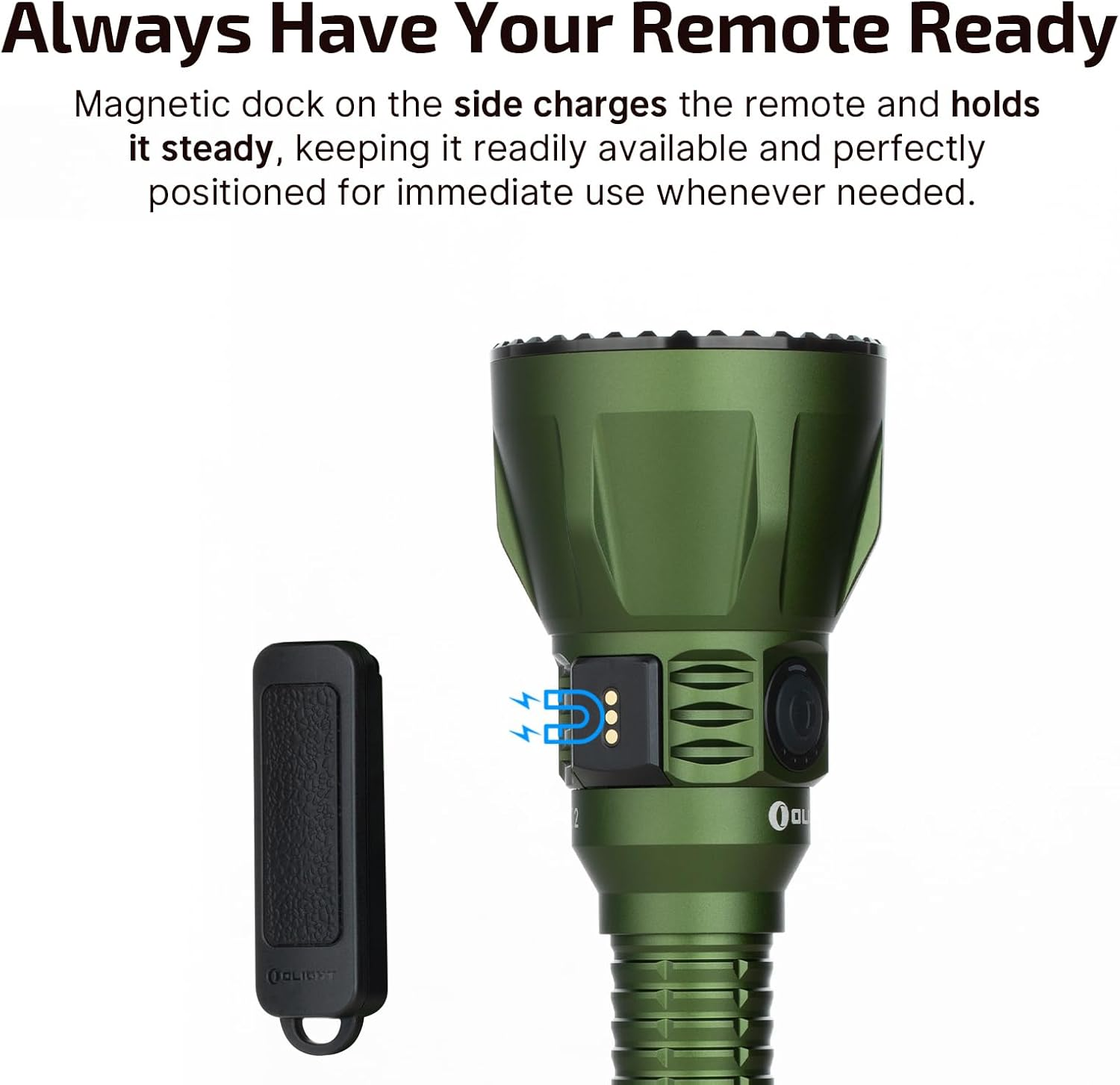 OLIGHT Javelot Turbo 2 1800 Lumen Powerful Rechargeable Tactical Flashlight with Dual-Switch LED Hunting Light for Search&Rescue (OD Green) - Black image number 7