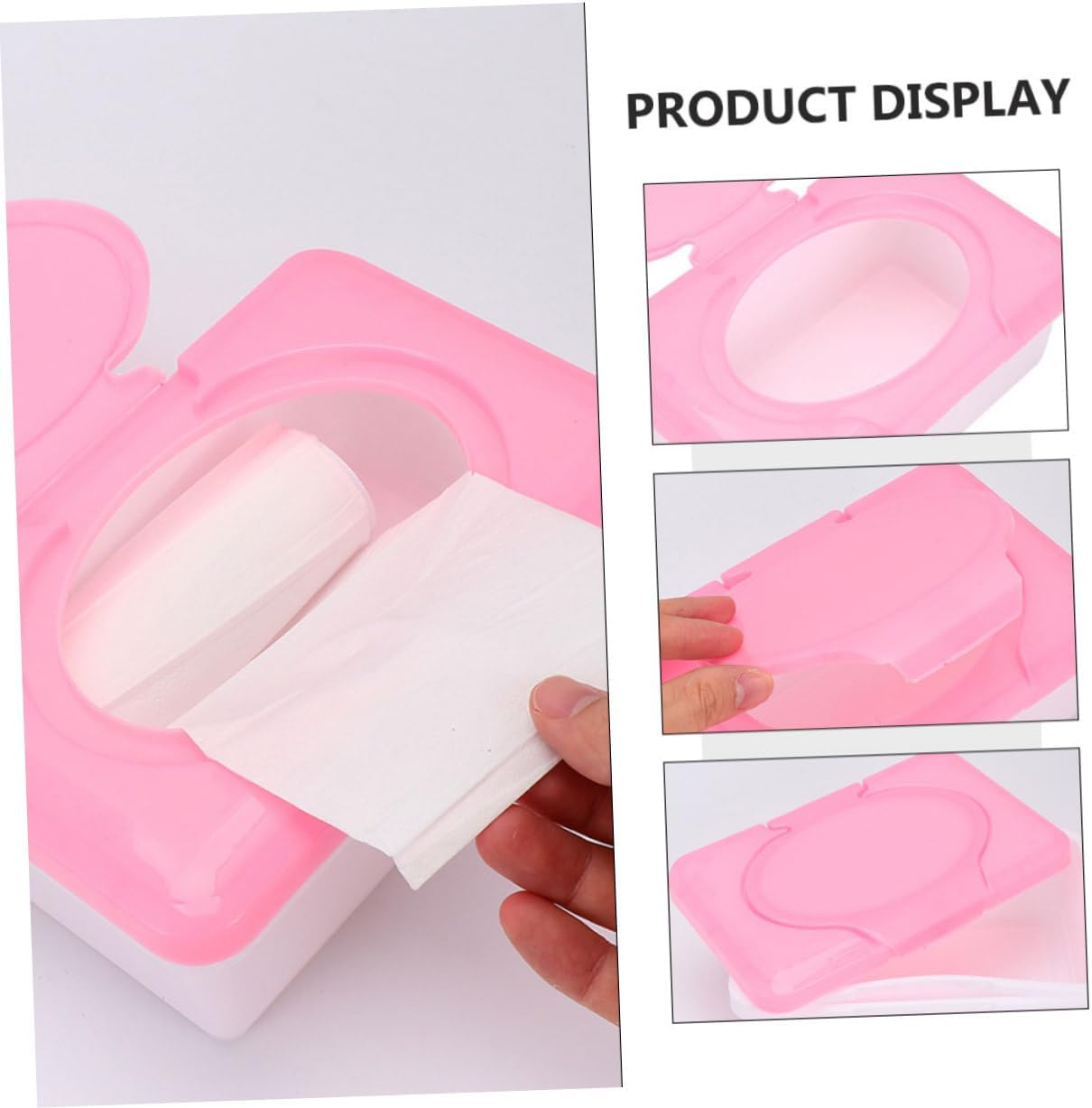 Reusable Wipe Holder Wipes Dispenser for Diaper Bags Bathrooms Travel Convenient Storage Practical Design image number 1