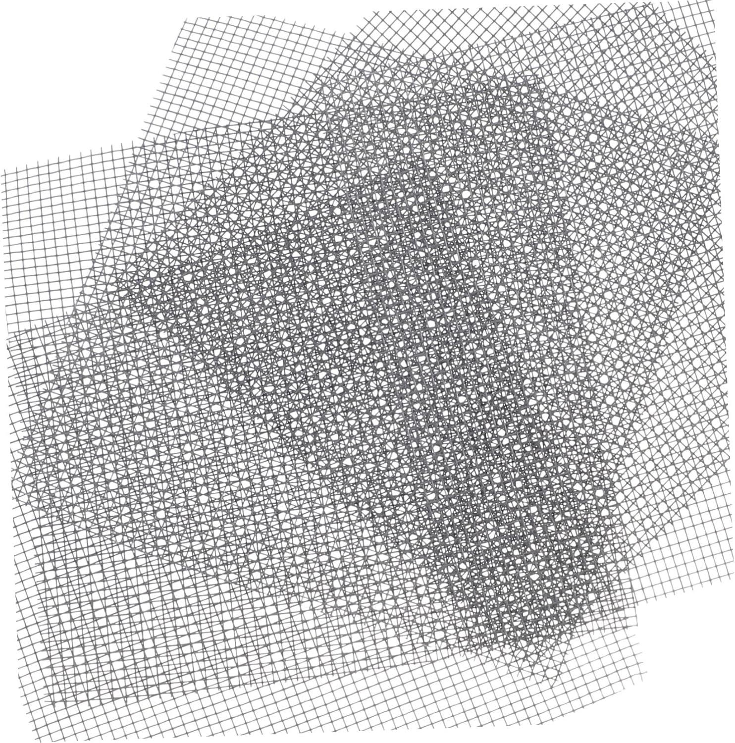 50Pcs Plant Pot Mesh Pads Square Flower Planter Bottom Mat for Retention Drainage Prevents Loss for Gardening and Pots - White image number 7