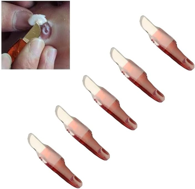 Torsor 5 Pack Corn Removal Tool for Feet Mini Knives Stainless Steel Pedicure Knife Corn Callus Shaver Foot Dead Hard Thick Skin Remover Gray Nail Polish Cuticle Trimmer Heel Scraper Pedestal Care image number 2