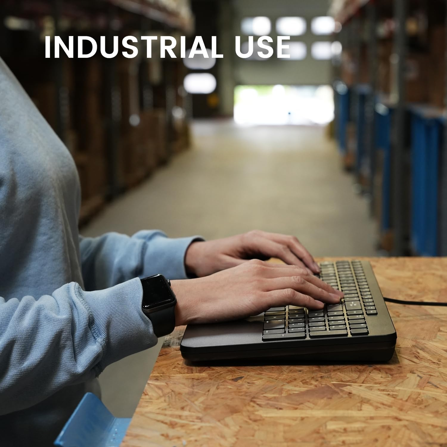 Perixx PERIBOARD-538 US, Wired Compact USB Keyboard with Trackball - X Type Scissor Keys - 15.63X7.8X1.46 Inches (397X198X37Mm) - Build-In 2 USB Hubs and Number Pad - Black image number 1