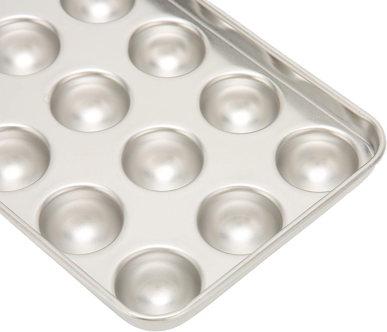 Ice Cube Tray, 304 Stainless Steel Strong Durable Ice Cube Mold for Home for Iced Drink for Bar Resturant for Cooling Ball Making image number 2