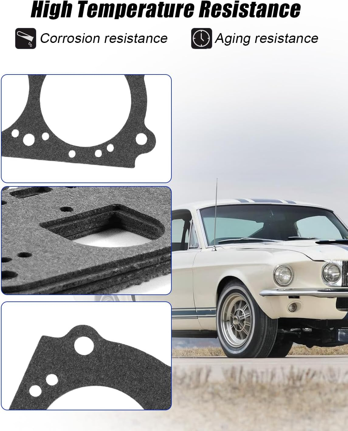 Carburetor Rebuild Kit Fit for Holley Perf Carburetors 4-Barrel Gasoline Dual Pumps Models 4150 600 650 700 750 800 850 CFM, Replace 37-485 image number 2