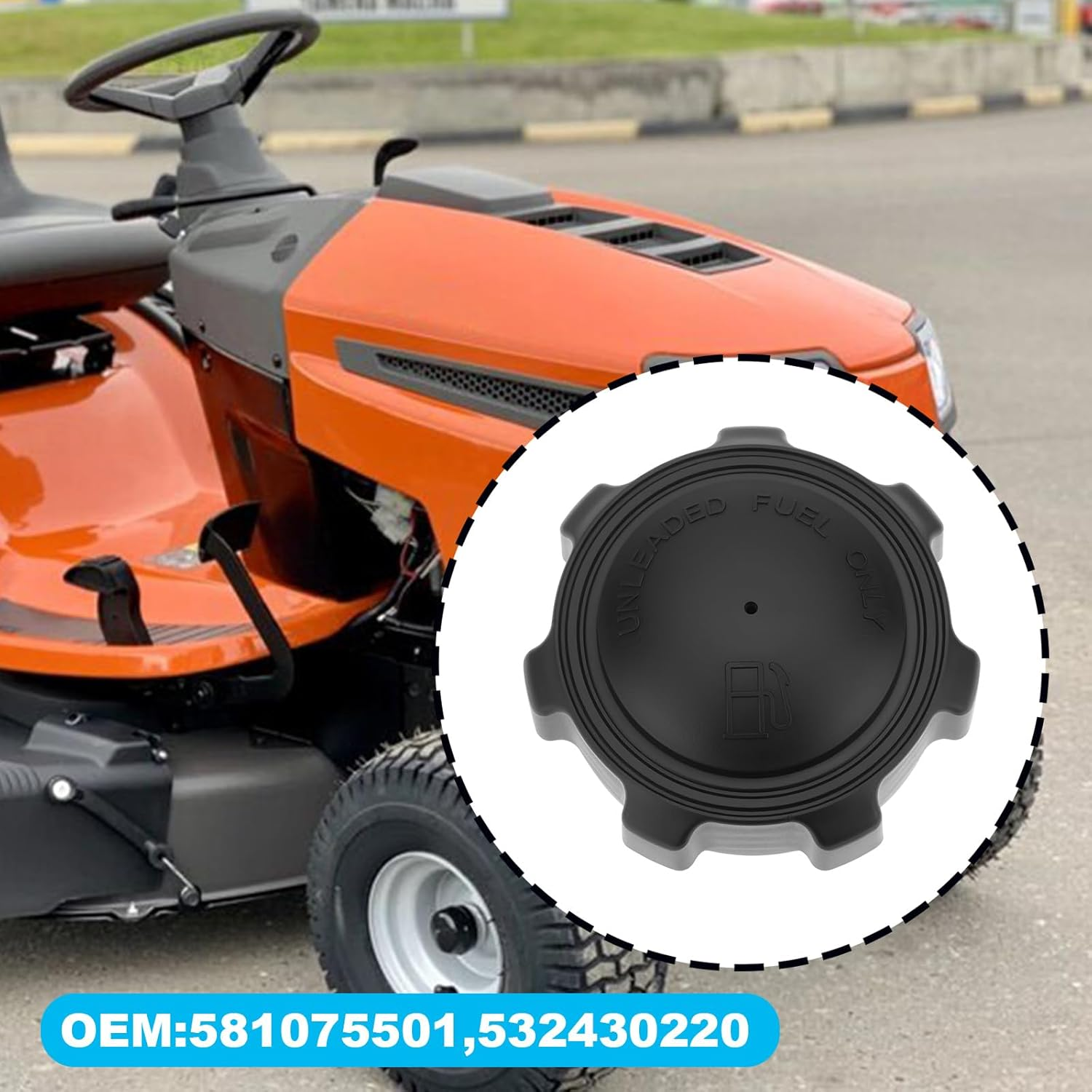 SING F LTD 52Mm Riding Mowers Snow Blowers Fuel Tank Cap 581075501 Compatible with Husqvarna CT CTH LT LTH image number 5