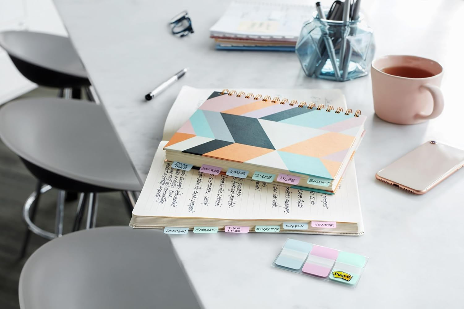 Post-It Tabs, .625 X 1.5 Inches, 4 Colors, 10/Color, 40/Dispenser (676-AYPV) image number 3