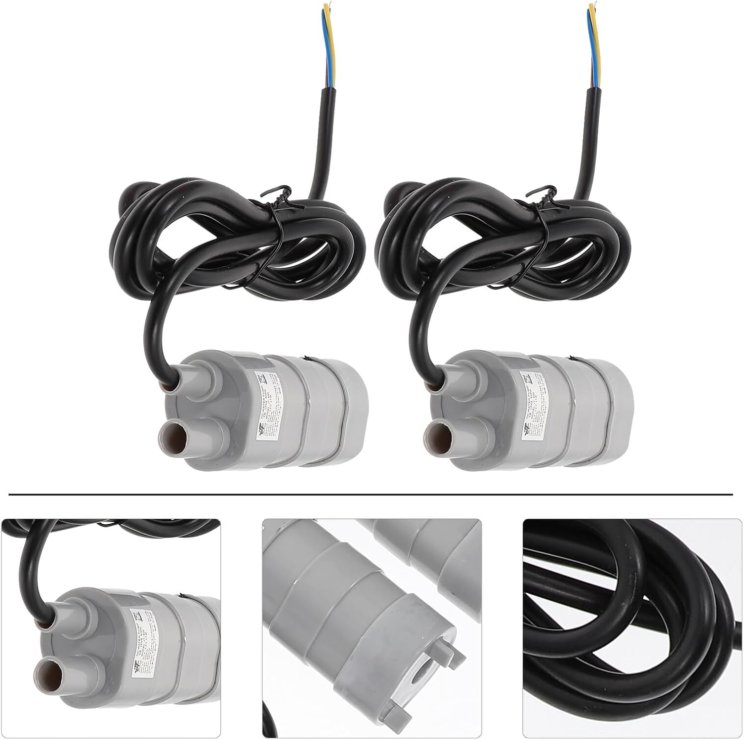 2 Pcs H Submersible Water Pump Dc Circulation Pump for Aquarium Fish Tank Swimming Pool Fountain Gardening with Lift and Ultra Quiet Operation