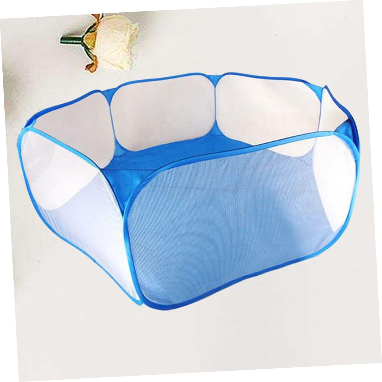 TOYANDONA 1Pc Playpen Ball Pool Tent Foldable Ocean Ball Pool with Mesh Fence for Boy Girl Easy Setup Blue Encourages Creativity and Imagination for Indoor and Outdoor Fun image number 6