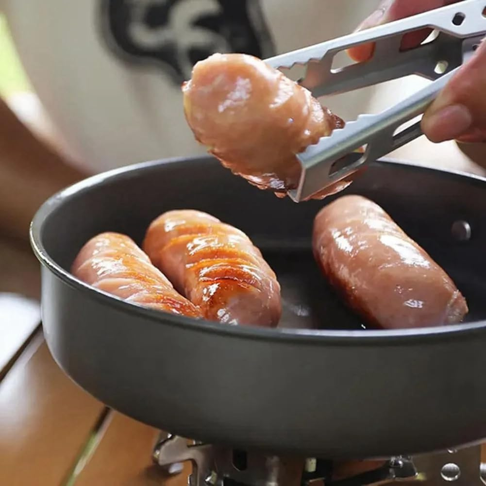 Domoi 2Pcs Outdoor Camping Anti-Scalding Pot and Bowl Gripper, for Hiking, Picnic, BBQ Easy Install Easy to Use (White) image number 2