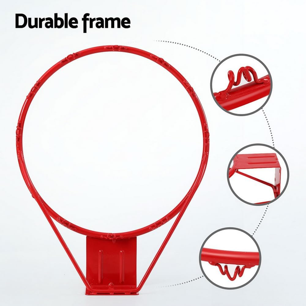 Everfit Basketball Ring Hoop Rim Goal Net 45CM Wall Mounted Outdoor Hanging image number 4