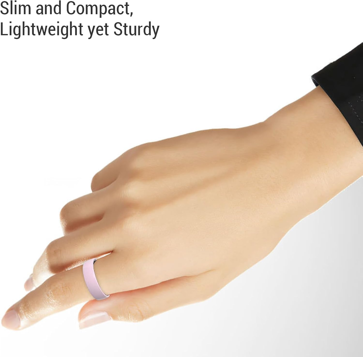 NFC Smart Ring Ceramic Waterproof Fitness Tracker with 5ATM IP68, Step Switch, Multi Sport Modes, Magnetic Charge, Lightweight Health Ring for (17.5 Mm / 0.69 In) (18.3 Mm / 0.72 Inches) image number 2