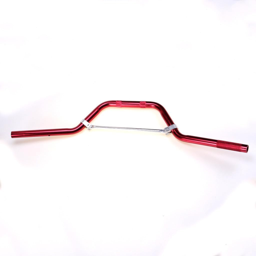 22Mm 7/8" Motorcycle Handle Bar Handlebars for ATV Dirt Pit Bike Motocross MX Offroad Apollo Coolster Taotao SSR 50Cc 70Cc 90Cc 110Cc 125Cc 150Cc CRF KLX DRZ (Red)