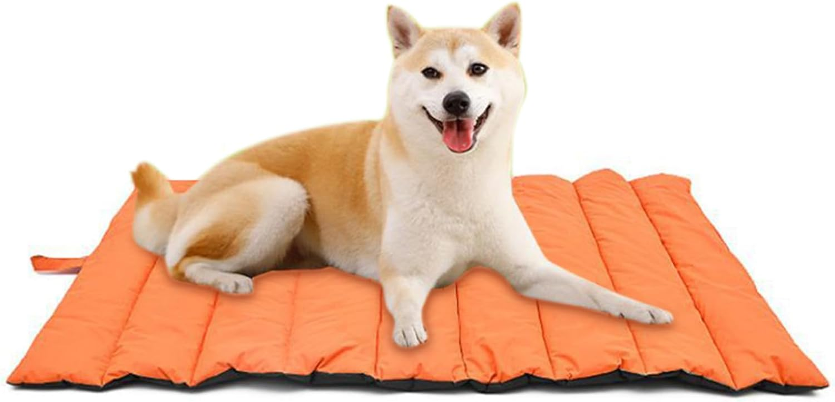 Portable Pet Mat Cat and Dog Mat Outdoor Waterproof Dog Beds for with Storage Carry Bag Dark Gray image number 3