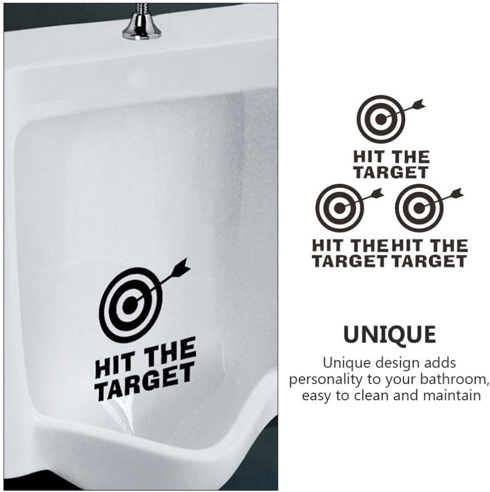 DECHOUS 3Pcs Boys Potty Training Stickers Hit the Target Decals Bathroom Toilet Seat Stickers Aiming Targets Stickers Pee Target for Toilet image number 5