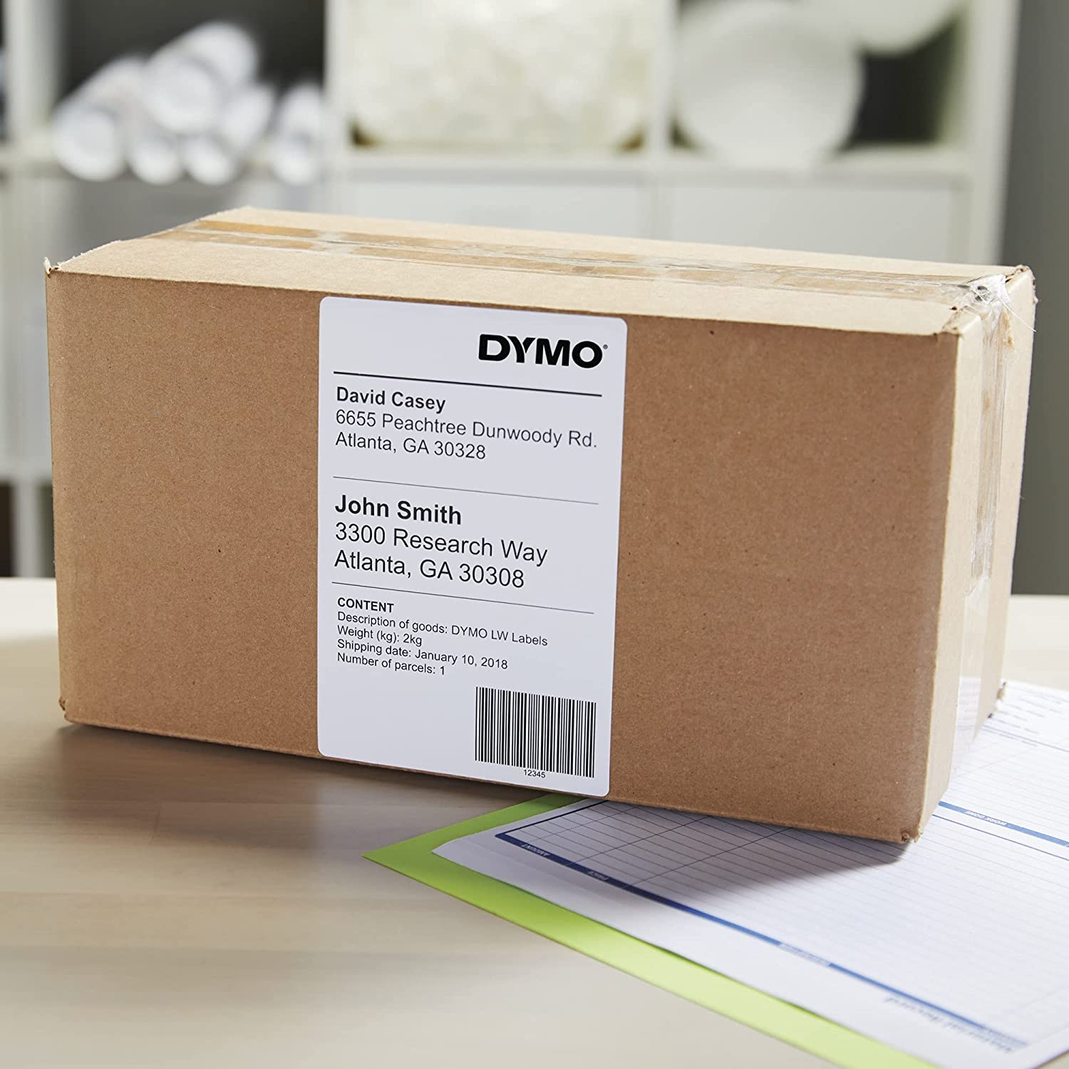 DYMO Authentic LW Extra-Large Shipping Labels for Labelwriter Label Printers, White, 4'' X 6'', 1 Roll of 220 image number 6