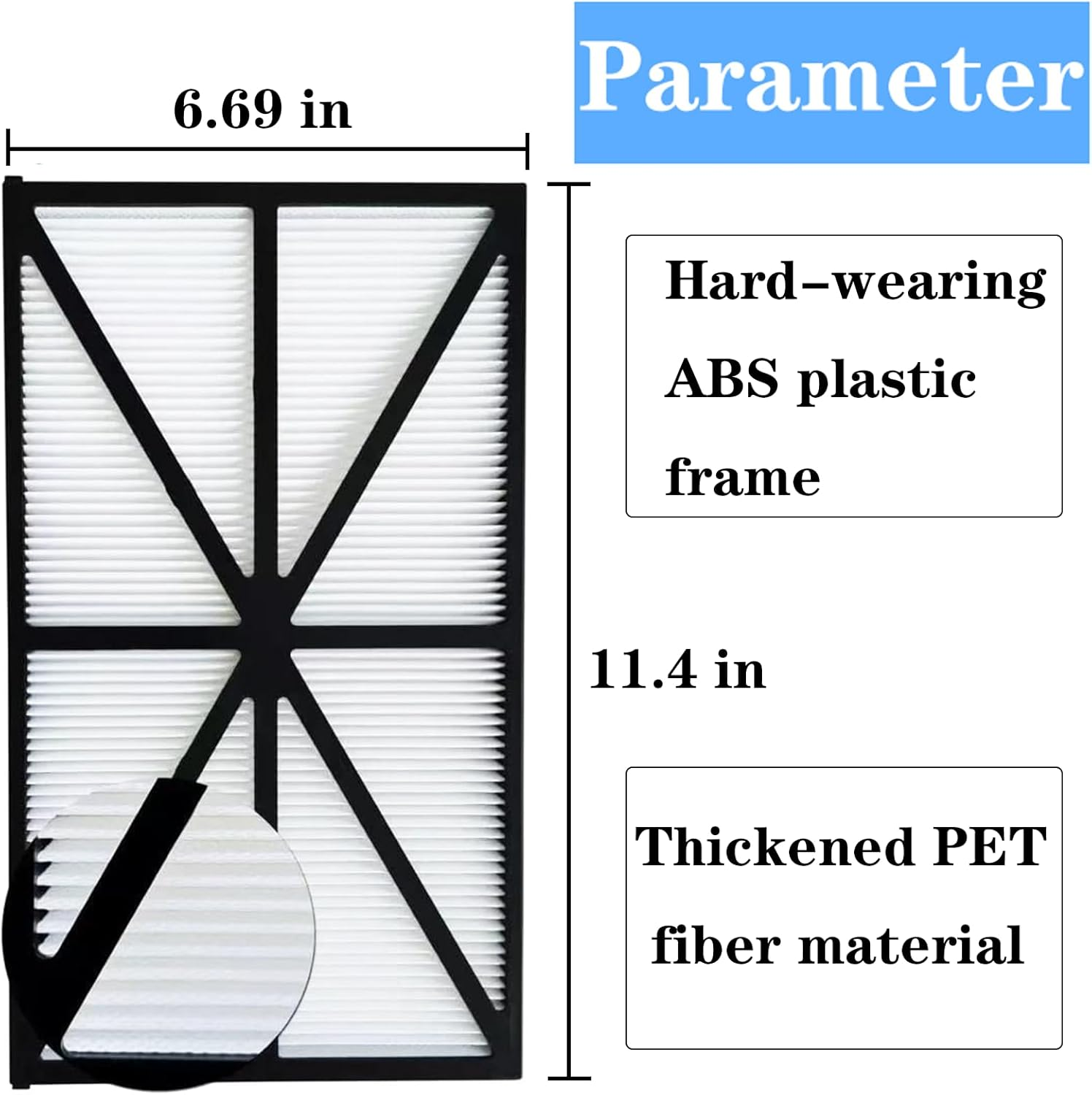 RCX70101 Air Filter Cartridges for Hayward Robotic Aquavac Tigershark and Sharkvac Pool Cleaners- 4 Pack