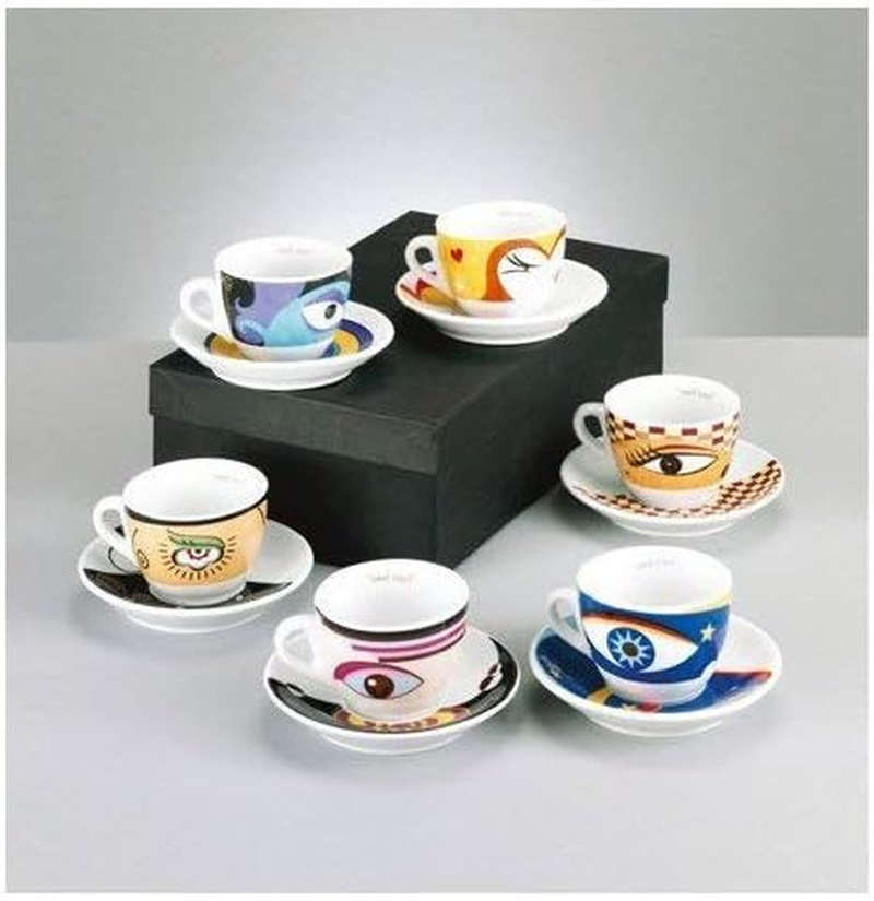 Zeller Magic Eyes 26510 Espresso Cups Set of 12 White - White image number 2
