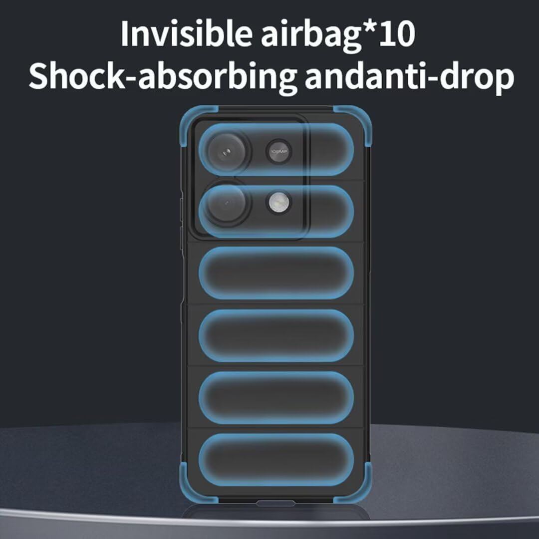 BORYA Case for Xiaomi Redmi Note 14 Pro+ Plus, Shockproof, Soft Premium TPU Bumper Silicone Mobile Phone Case, Drop Protection, Airbag Design, Protective Case, Ultra Thin Durable Case, Green image number 6