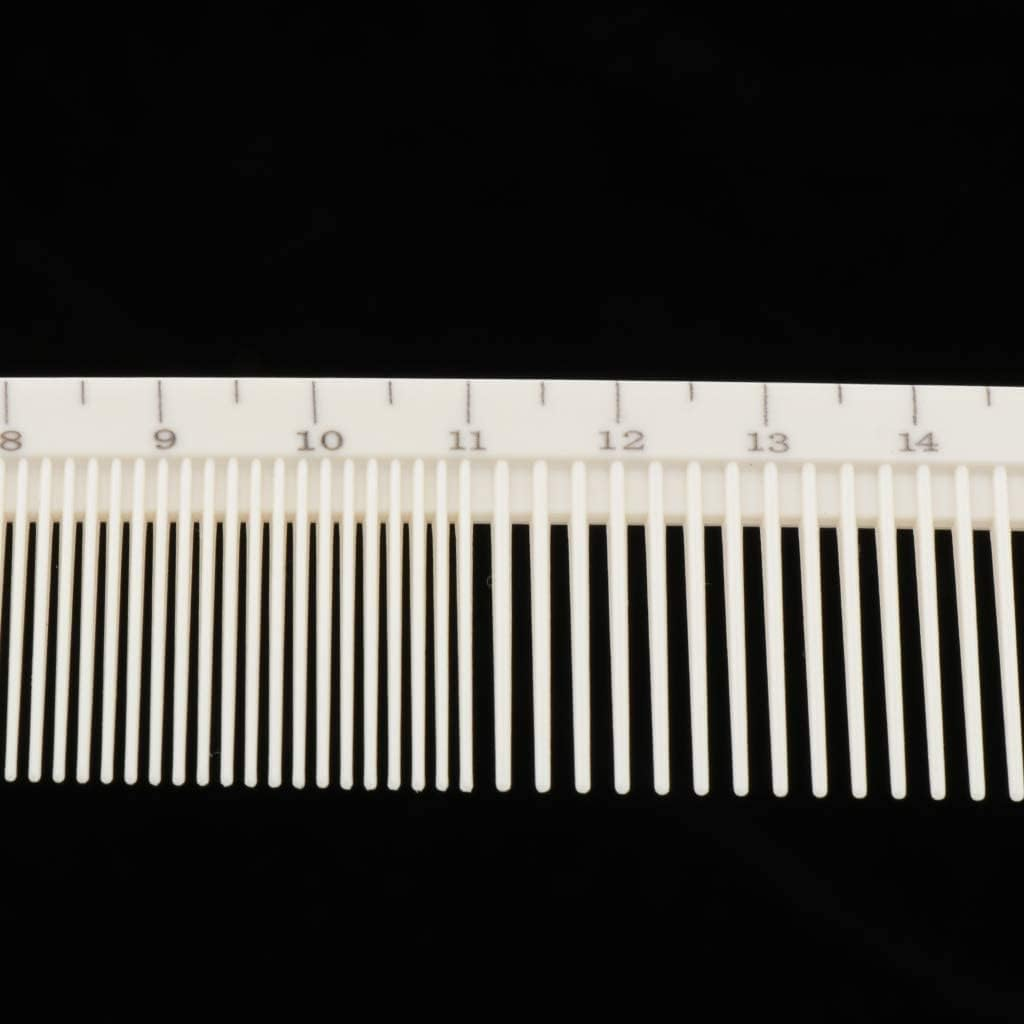 Zalati Hair Comb with Ruler Scale Measurements 2-In-1 Comb for Salon Haircutting -K002 image number 1