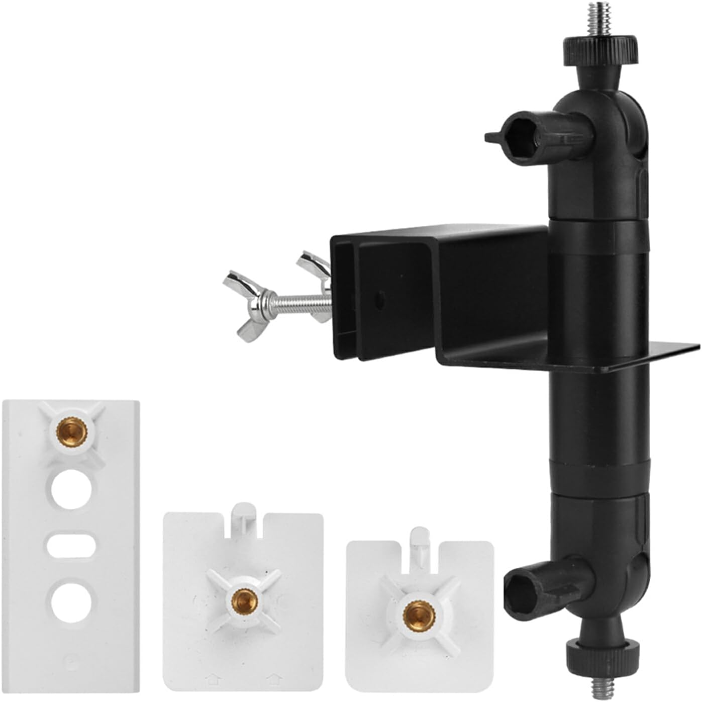 SUIOPPYUW No-Drill Gutter Mount for Eufycam Securely Clip Camera in Minutes for Security Stainless Steel Mounting Bracket, White