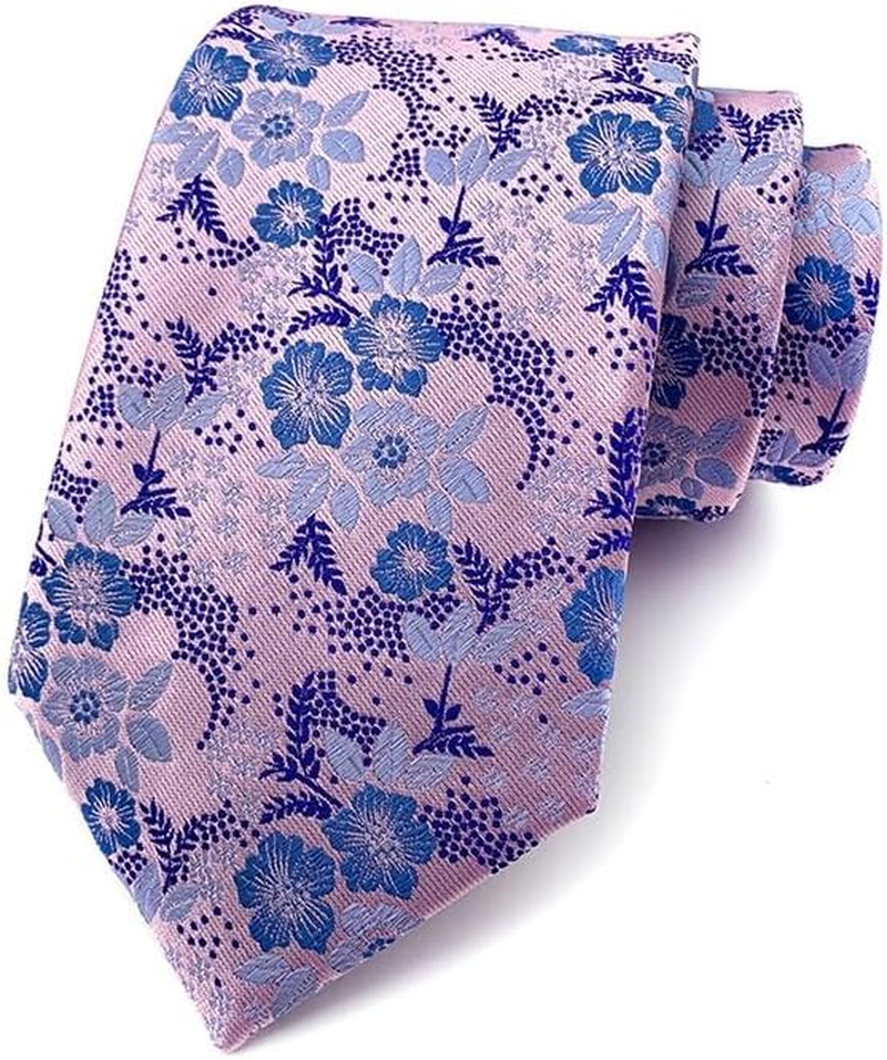 Men'S Floral Pattern Ties Cravat Jacquard Luxury Wedding Neckties for Groomsmen