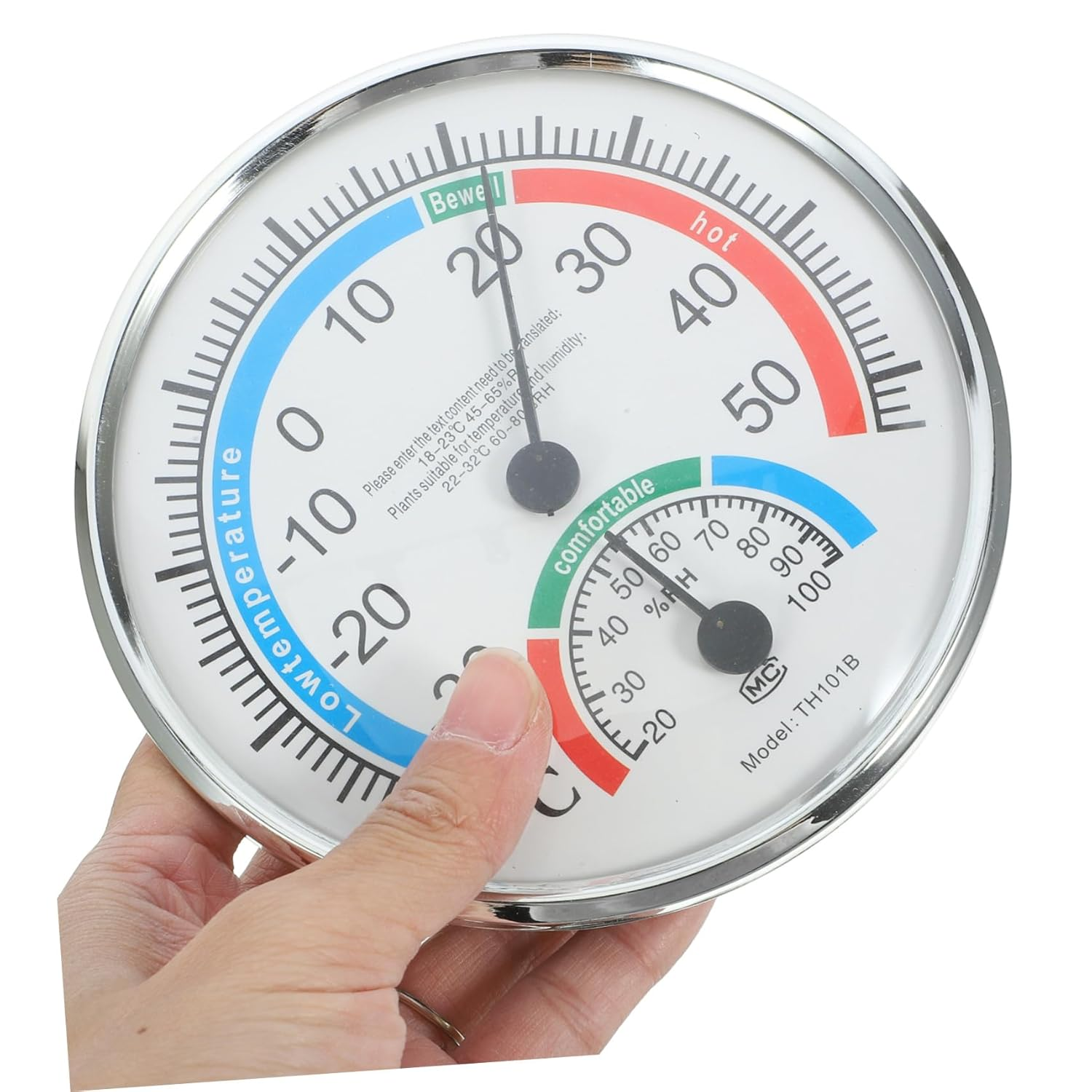 Accurate Thermometer Hygrometer for Indoor Outdoor Use Abs Temperature Humidity Gauge for Bedroom Greenhouse Easy Install Wall Decor image number 1