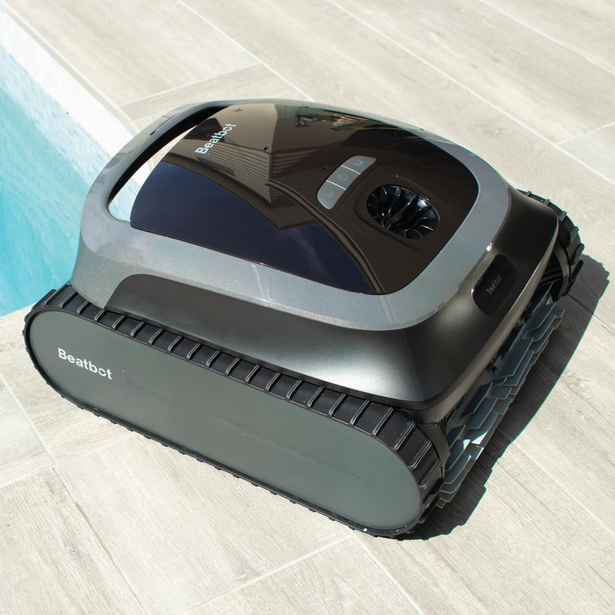 Beatbot Aquasense Cordless Robotic Pool Vacuum Cleaner - Intelligent Path Opimization, Cleans Floor, Walls, and Waterline - Suitable for above & In-Ground Pools up to 210M&sup2; (Light Gray)