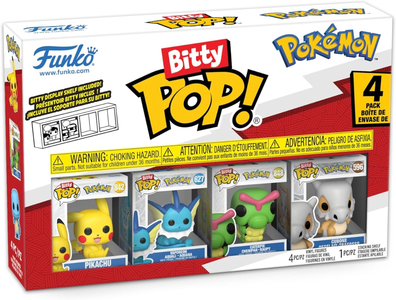 Funko Bitty POP!: Pokemon - Pikachu 4-Pack image number 2