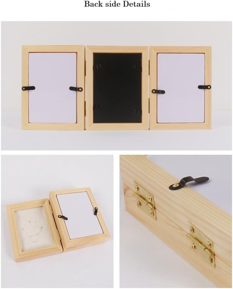 Baby Hand and Footprint Kit, Baby Footprint Kit, Baby Handprint Kit, Footprint, Handprint, Baby Imprint Kits, Newborn Baby Gifts, Nursery Picture Frame, Shower Gifts, Milkywhite, HG and J - Blue image number 2