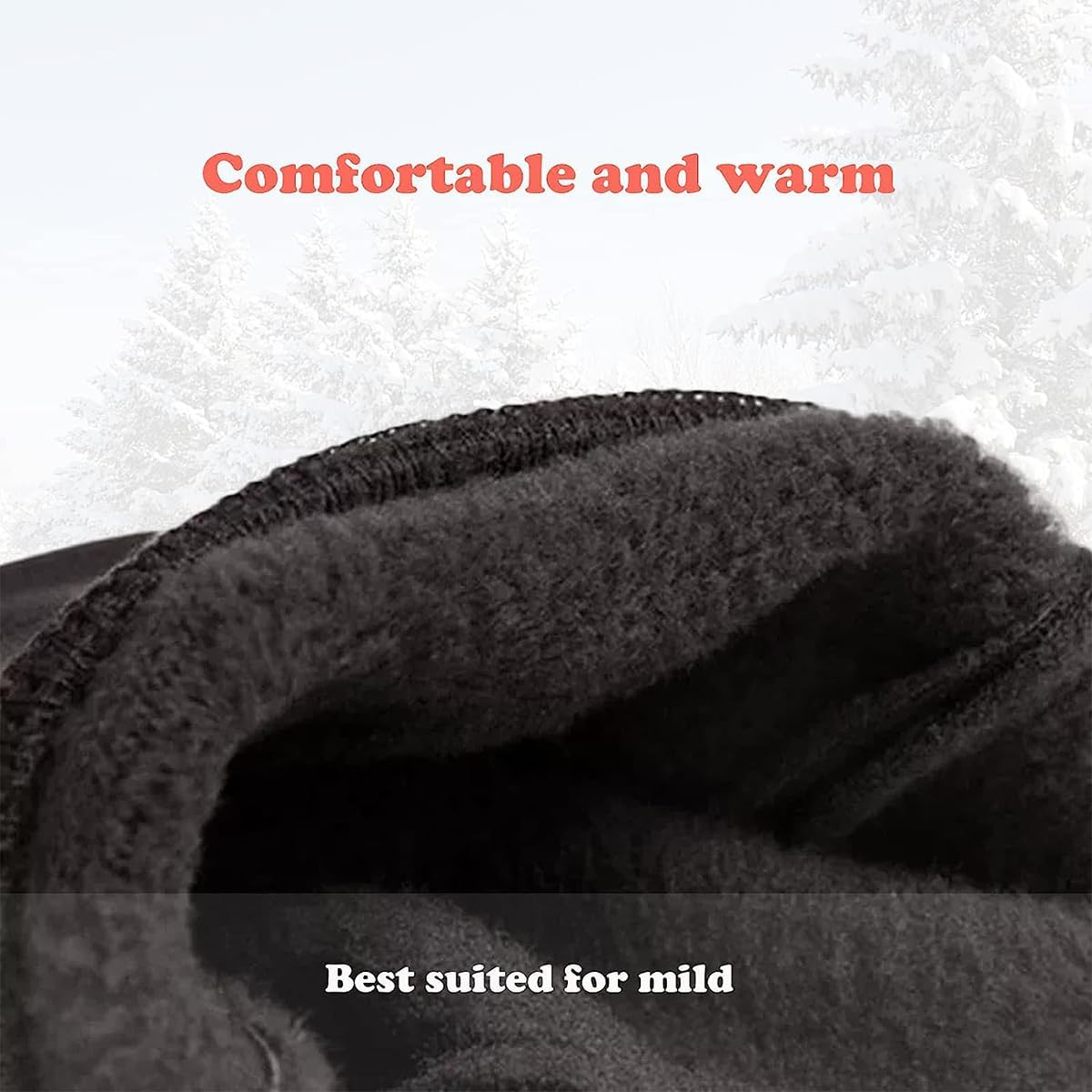 Winter Gloves Touch Screen Fingers, Anti-Slip, Water-Repellent Women Men Cycling Gloves, Perfect for Outdoor Jogging Skiing Hiking Running Black image number 4