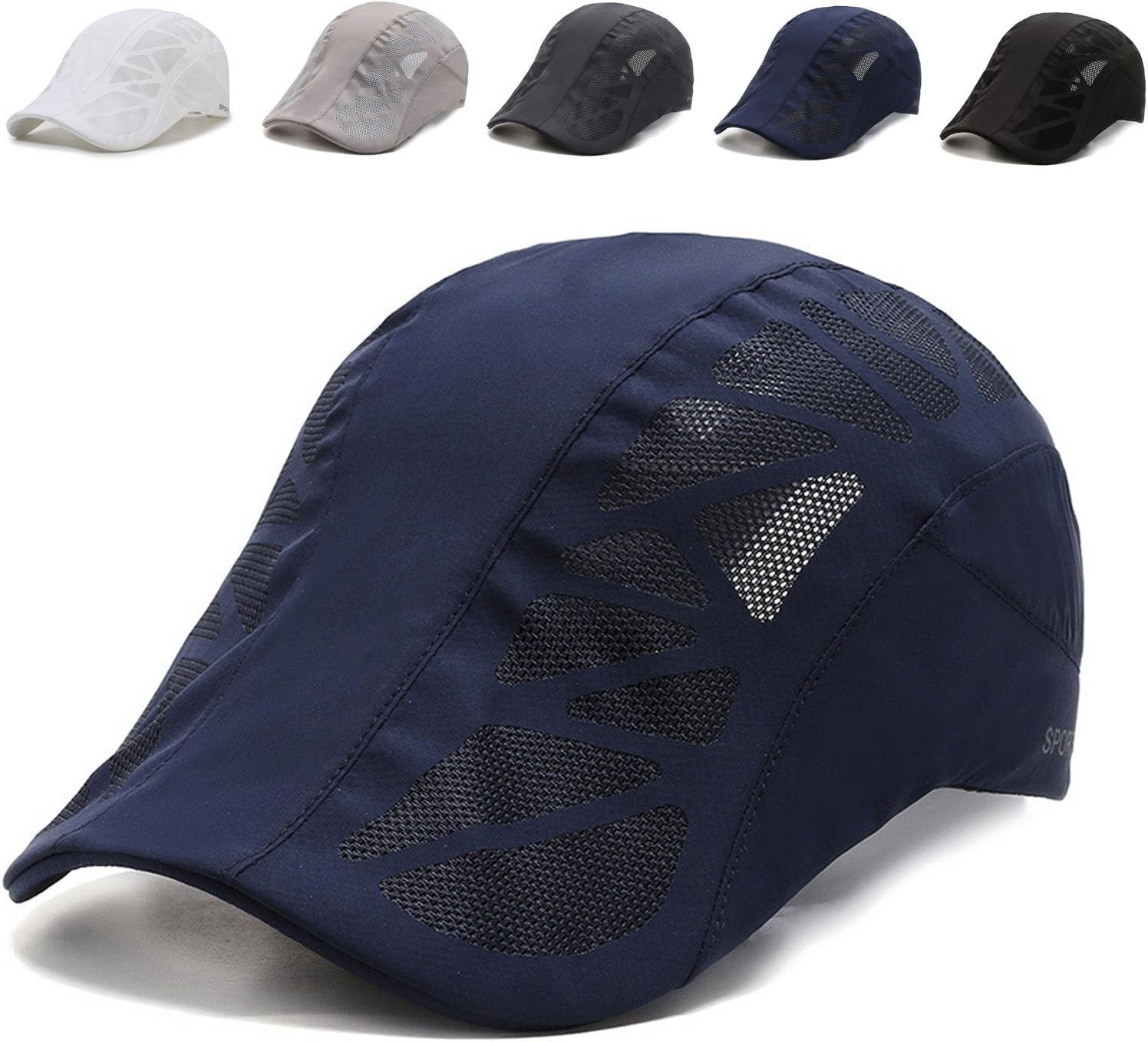Aeromesh Cap, Breathable Mesh Sport Cap, Lightweight Quick-Dry Running Hat with Adjustable Strap for Men & Women, Low Profile Sun Hat for Tennis Golf Outdoor