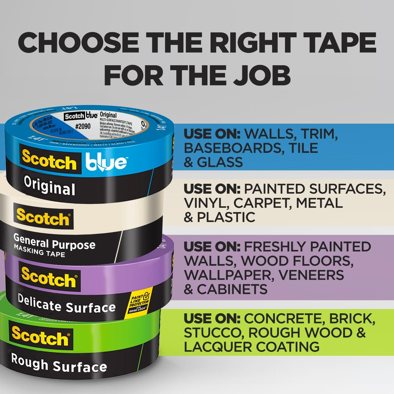 Scotch General Painting Masking Tape 48Mm X 55M 2050 image number 5