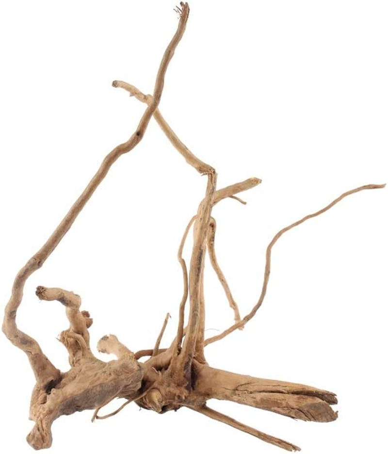 Emours Natural Aquarium Driftwood Tropical Fish Plant Habitat Decor Vary Sizes, 2 Pcs Set (Medium) image number 1