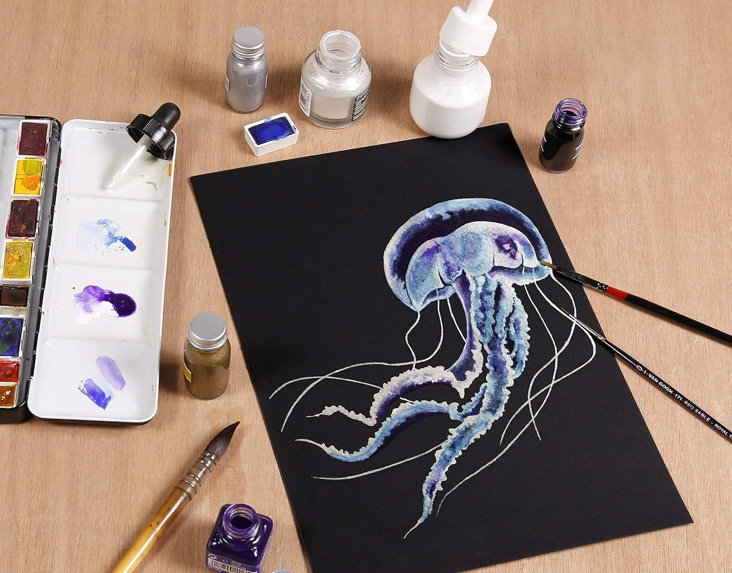 Clairefontaine Etival Black Watercolour Paper 300Gsm, 24 X 30 Cm image number 4