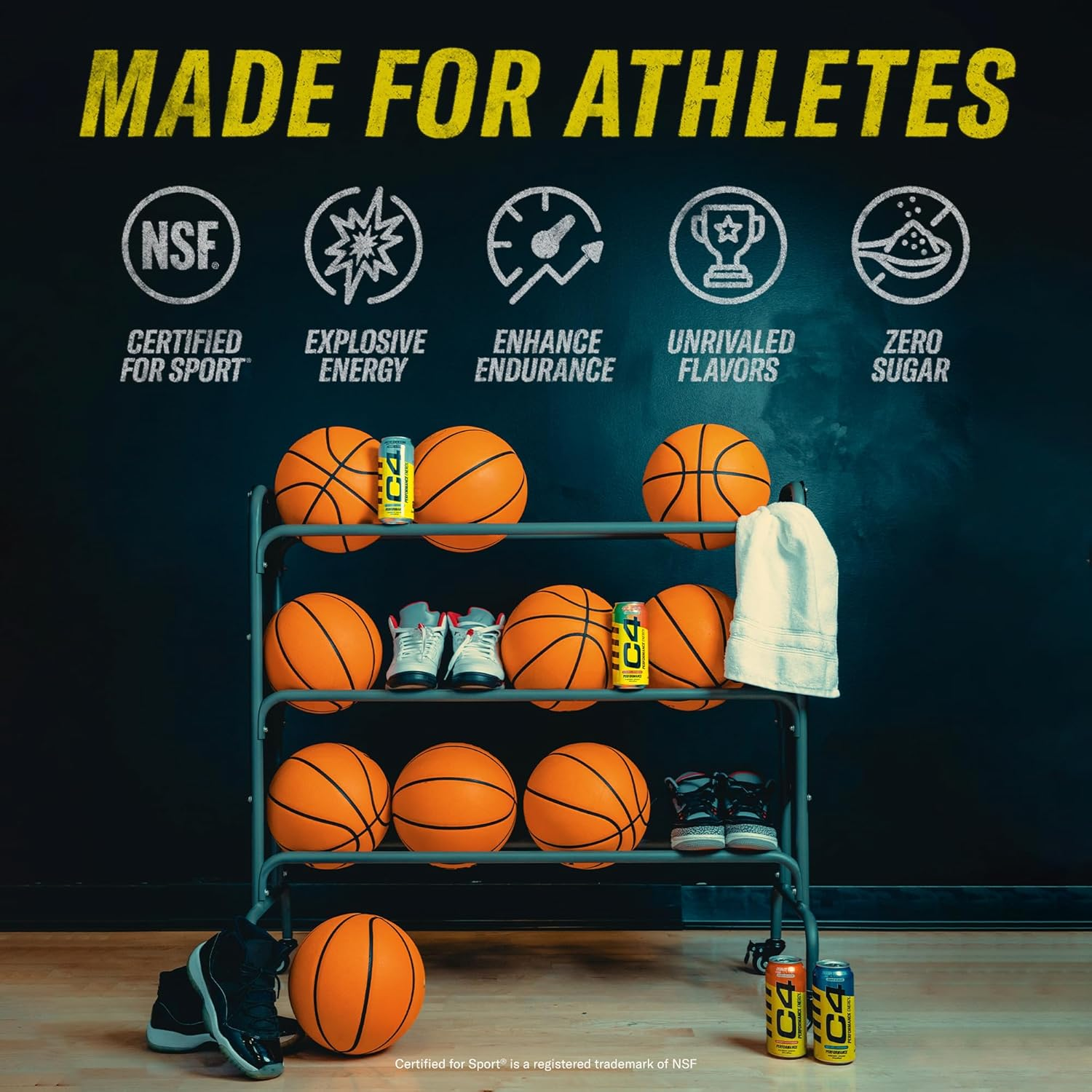 C4 Original Sugar Free Energy Drink | Orange Slice | Pre Workout Performance Drink with No Artificial Colors or Dyes,12 Fl Oz (Pack of 12) image number 2