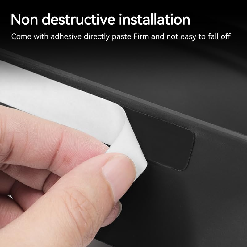 For BYD Shark 6 Dash Screen Back Storage Box, Silicone, Black, Adhesive-Backed Organizer 2024-2025 BYD Shark Accessories image number 6